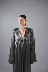Monarch Abaya (Grey) - Nure Dubai
